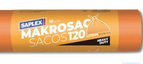 Makrosac - Roll of 10 Super Resistant Orange Bag x 12